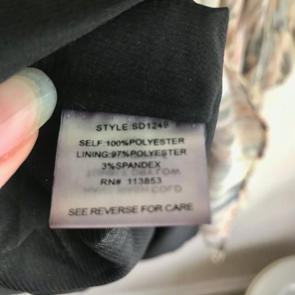 Sugar + Lips / Feather Design Long Sleeve Dress - Picture 11 of 11